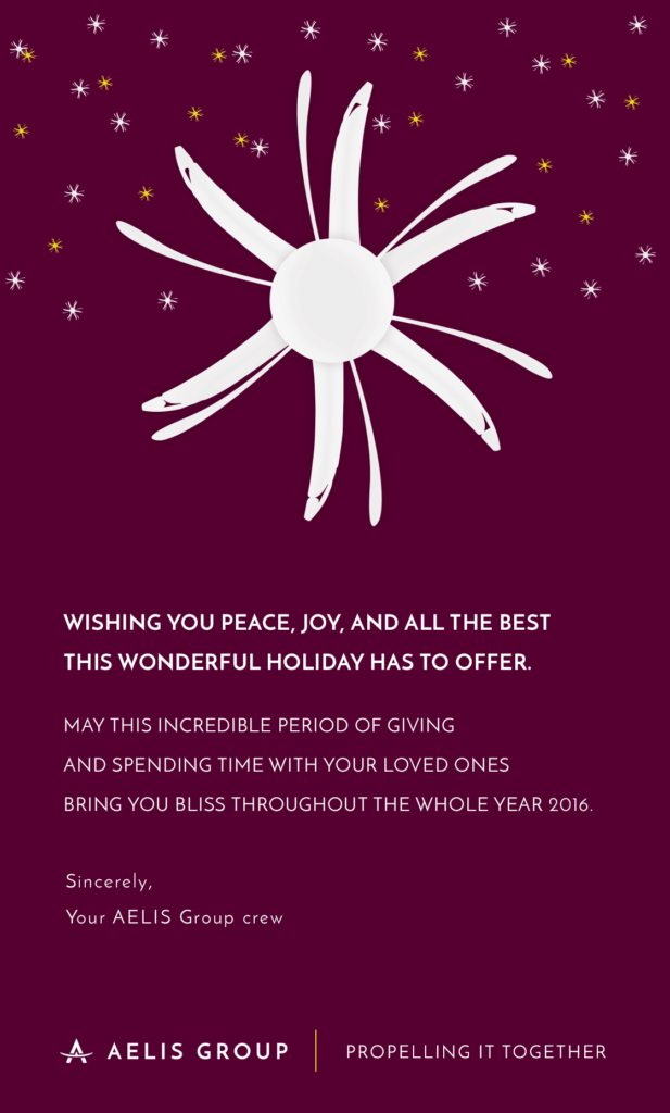 Warm Seasons Greetings dear clients and partners!